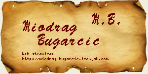 Miodrag Bugarčić vizit kartica